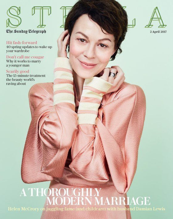 Helen McCrory on Damian Lewis Photo Cover UK interview Stella Magazine Apr 2017