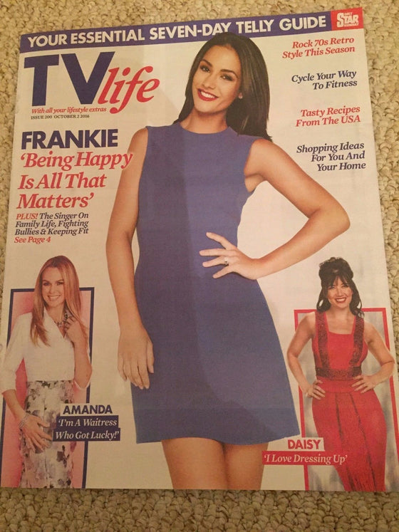 TV Life Magazine 09/2016 FRANKIE BRIDGE Amanda Holden MICHAEL BUBLE Daisy Lowe