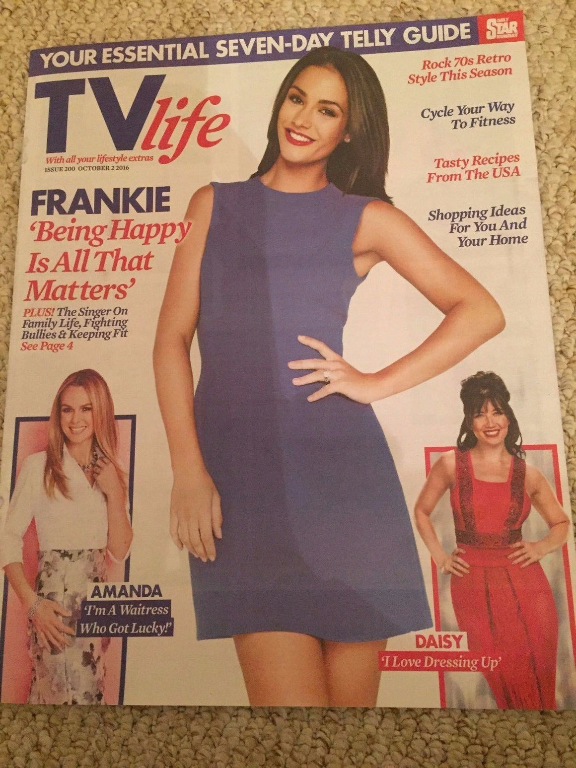 TV Life Magazine 09/2016 FRANKIE BRIDGE Amanda Holden MICHAEL BUBLE Daisy Lowe