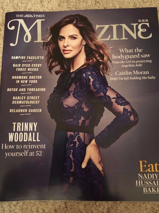 UK TIMES MAGAZINE 10/2016 TRINNY WOODALL PHOTO COVER INTERVIEW DANNY MACASKILL
