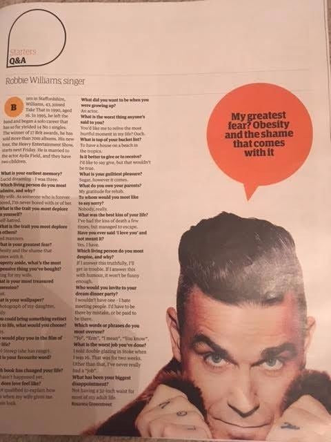 Guardian Weekend Magazine May 27 2017 Robbie Williams Joe Lycett Arundhati Roy