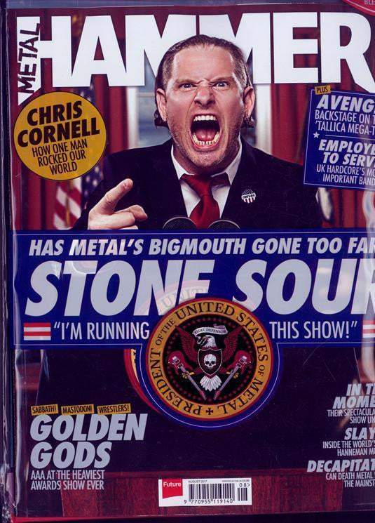 METAL HAMMER #298 magazine August 2017 Stone Sour Iron Maiden Chris Cornell