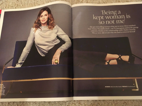 UK TIMES MAGAZINE 10/2016 TRINNY WOODALL PHOTO COVER INTERVIEW DANNY MACASKILL