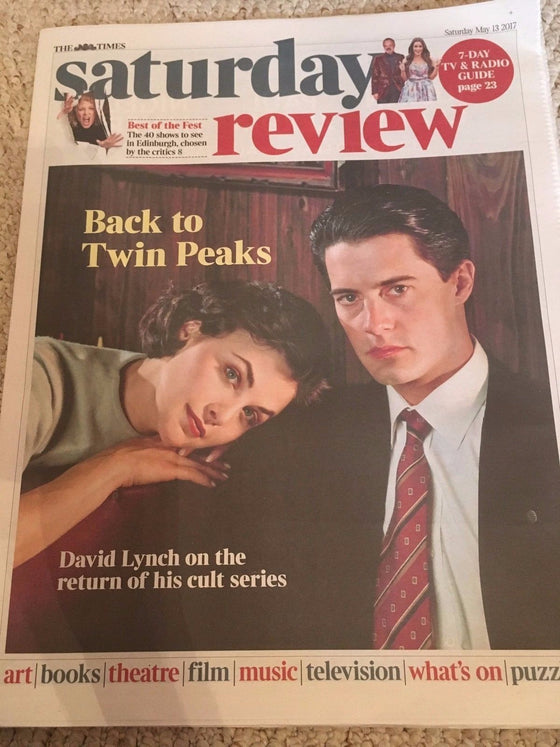 Times Saturday Review Supplement 13th May 2017 David Lynch Twin Peaks