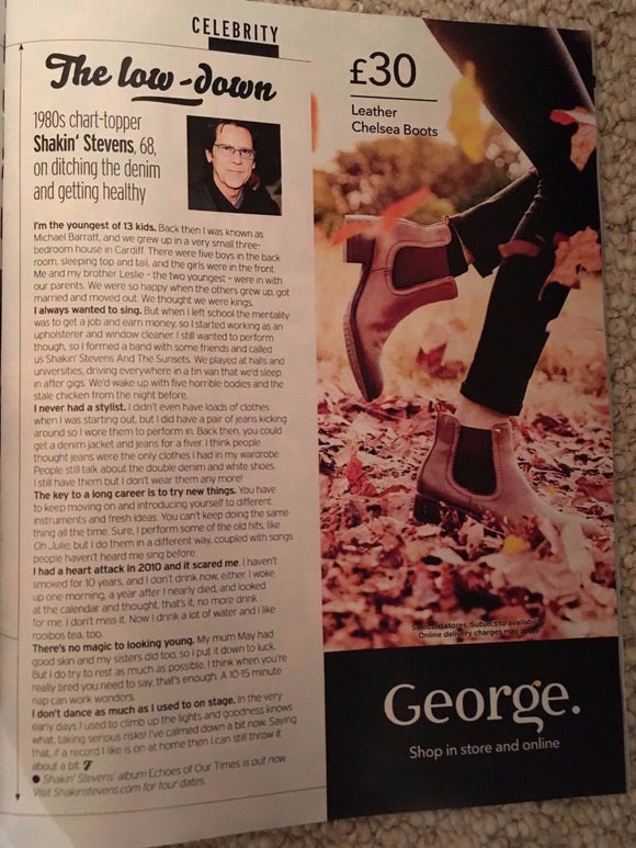 FABULOUS Magazine October 2016 SHONA McGARTY Shakin' Stevens GAZ BEADLE