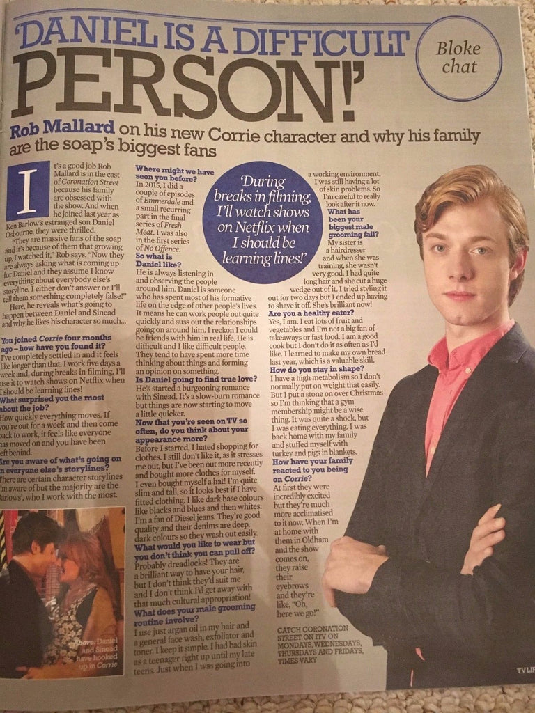 TV Life Magazine February 2017 - Kelly Brook Una Healy Rob Mallard