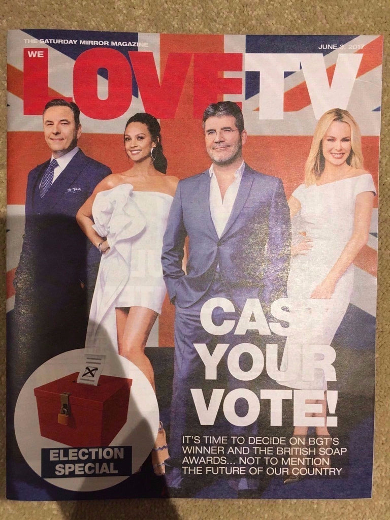 Love TV magazine June 2017 Amanda Holden The Beatles Liz White Paul Nicholls