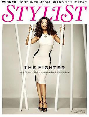 STYLIST MAGAZINE SEPTEMBER 2012 SELMA HAYEK UK COVER ISSUE