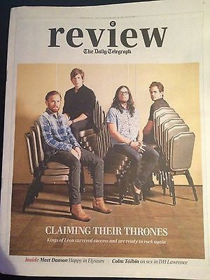 KINGS OF LEON interview RUSSELL TOVEY NEW UK 1 DAY ISSUE DAVID WENHAM TOM HARDY