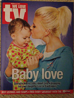 NEW We Love TV Magazine DANIELLE HAROLD SACHA PARKINSON PETER FIRTH KELLY ADAMS