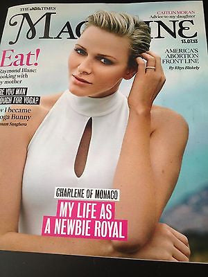 CHARLENE OF MONACO STUNNING PHOTO COVER INTERVIEW TIMES MAGAZINE ANDY WARHOL