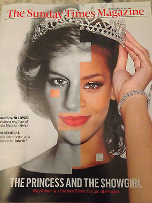 Sunday Times Magazine February 2013 Princess Diana Rihanna Daphne Du Maurier
