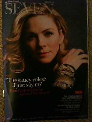 KIM CATTRALL - NEW UK COVER MAGAZINE - LARRY HAGMAN DALLAS CLIVE OWEN BLUR
