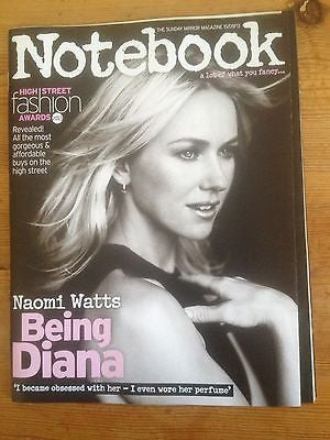 NAOMI WATTS interview PRINCESS DIANA UK 1 DAY ISSUE NEW TOM CULLEN KYLIE MINOGUE