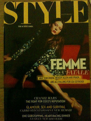 LEA SEYDOUX rare UK STYLE magazine from October 2011 - James Bond Girl