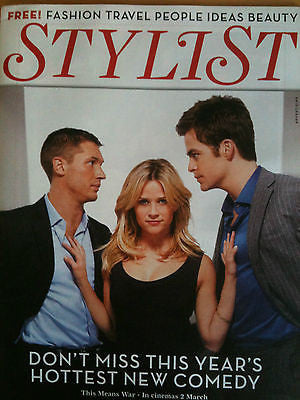 NEW STYLIST MAG: TOM HARDY CHRIS PINE REESE WITHERSPOON MICHAEL FASSBENDER