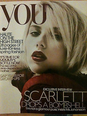You Magazine March 2012: SCARLETT JOHANSSON Exclusive India Hicks Jackie Clune