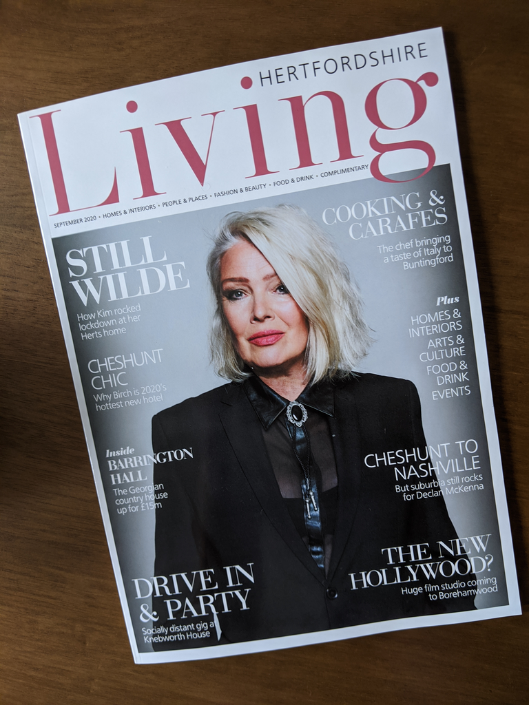 Living Magazine September 2020 Kim Wilde Cover