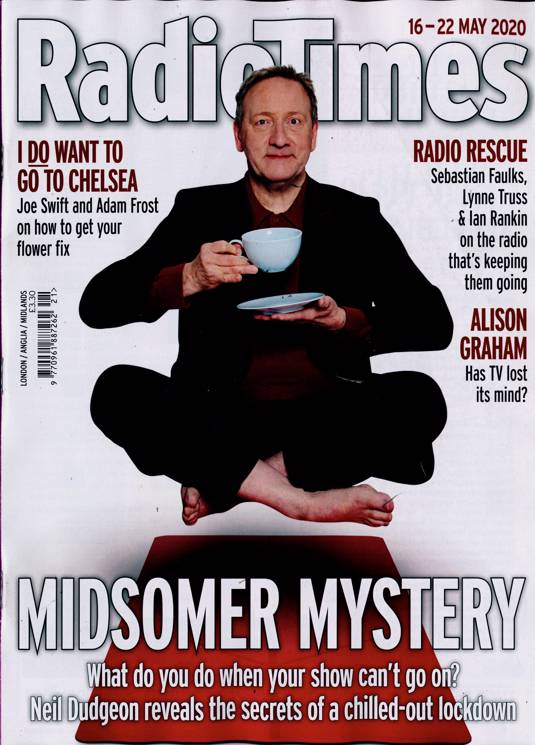 Radio Times Magazine 16 May 2020: Neil Dudgeon Midsomer Murders Tony Slattery