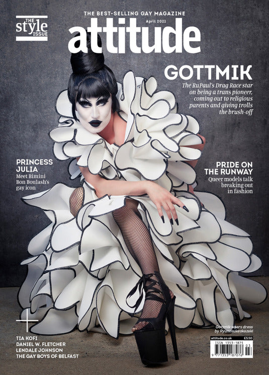 UK Attitude Magazine April 2021: GOTTMIK COVER FEATURE