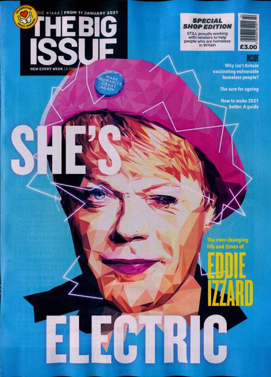 The Big Issue Magazine Issue NO 1444 Eddie Izzard