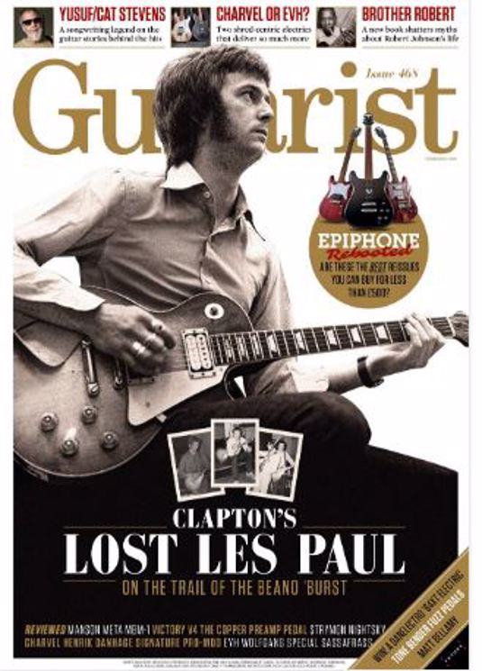 Guitarist February 2021 Issue 468: ERIC CLAPTON LOST LES PAUL COVER FEATURE