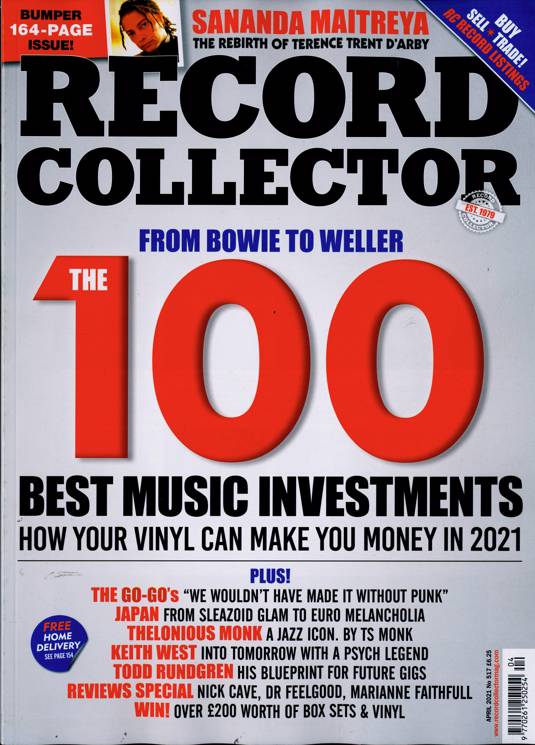 Record Collector Magazine - April 2021 David Bowie Japan Nick Cave Paul Weller