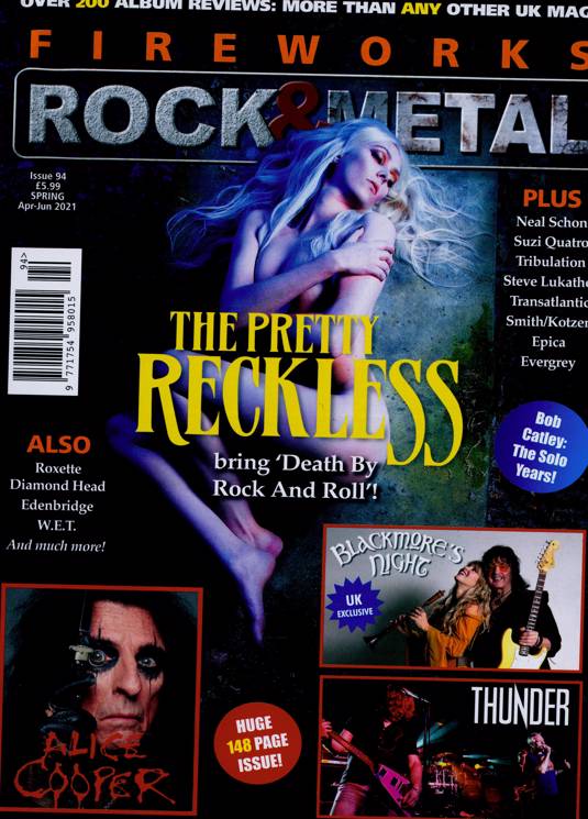 Fireworks Magazine Issue 94: THE PRETTY RECKLESS Alice Cooper TAYLOR MOMSEN