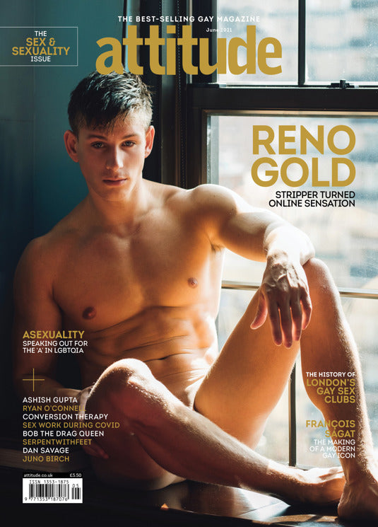 UK Attitude Magazine May 2021: RENO GOLD COVER FEATURE