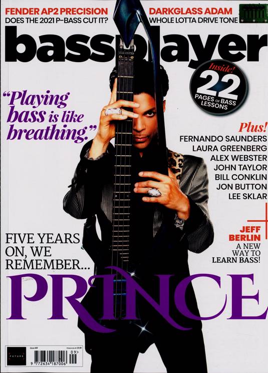 Bass Player Magazine June 2021 #409 Prince Rogers Nelson