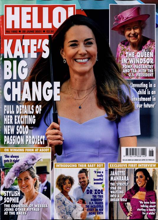 HELLO magazine KATE MIDDLETON Duchess of Cambridge ROYAL FAMILY #1692 June 2021