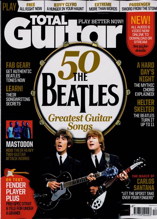 TOTAL GUITAR Mag December 2021 The Beatles 50 Greatest Guitar Songs