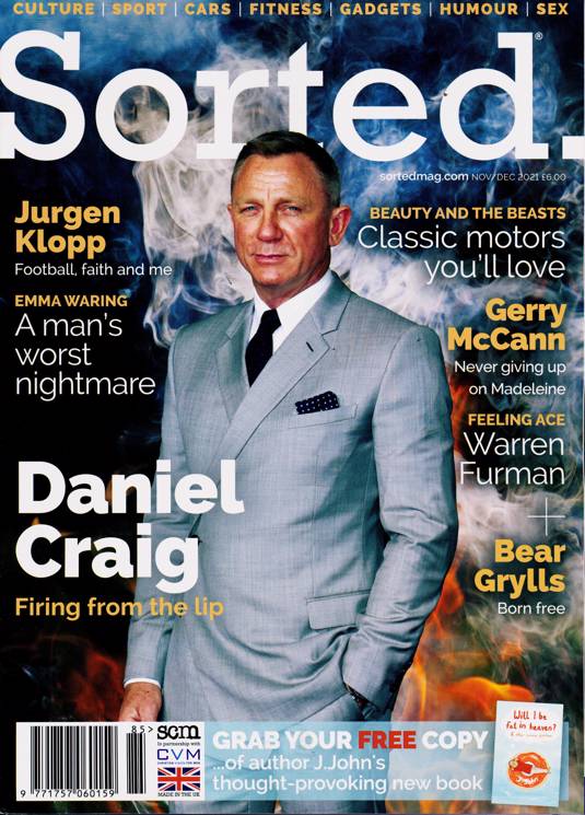 Sorted Magazine November 2021 Daniel Craig James Bond No Time To Die