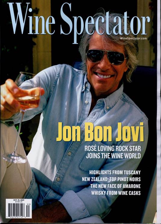 Wine Spectator Magazine OCTOBER 2021 JON BON JOVI
