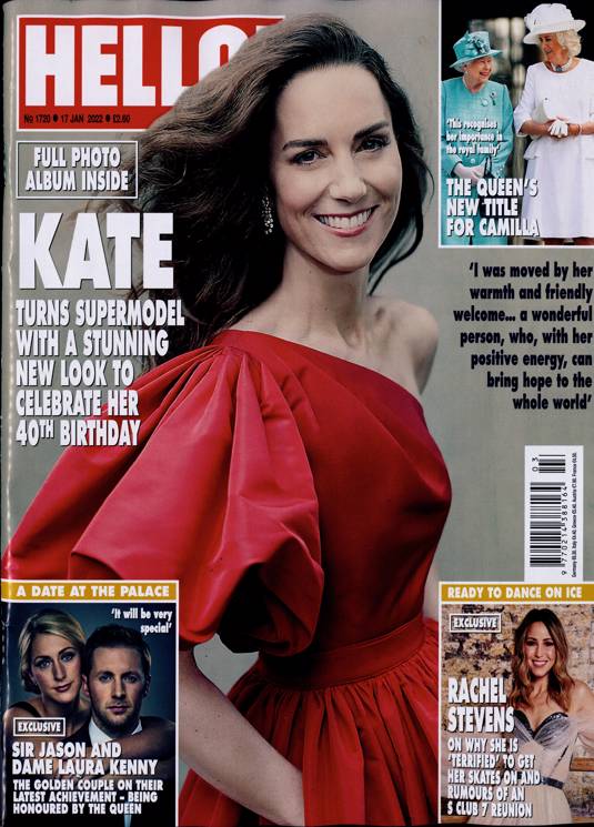 Hello! Magazine UK 17th January 2022 (1720) Kate Middleton At 40 Duchess Of Cambridge