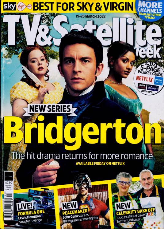 TV & SATELLITE Magazine 19/03/2022 JONATHAN BAILEY Bridgerton Nicola Coughlan