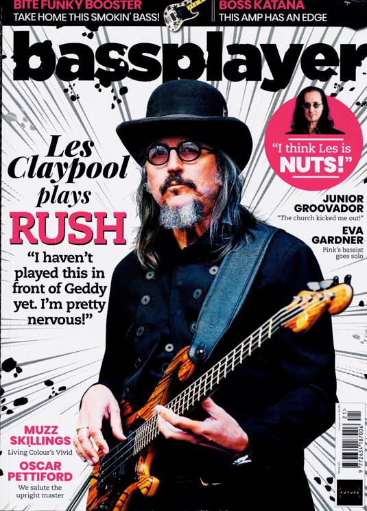 Bass Player Uk Magazine Magazine #421 LES CLAYPOOL RUSH Geddy Lee