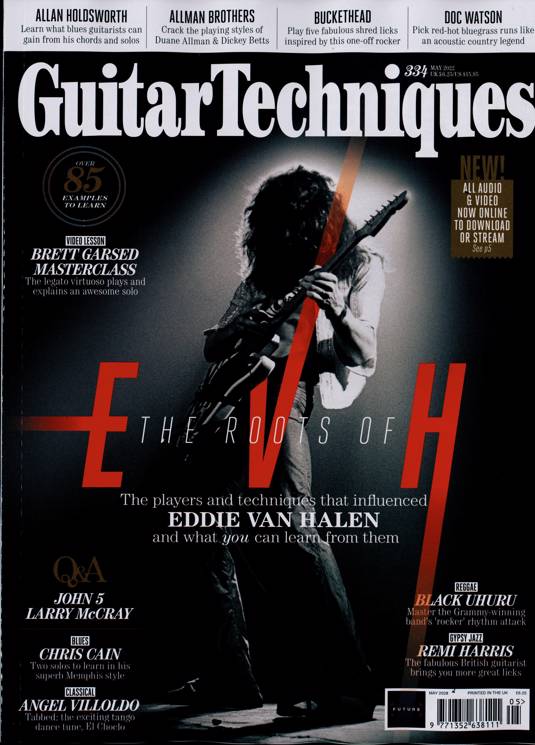 Guitar Techniques magazine #334 May 2022 The Roots of EVH Eddie Van Halen
