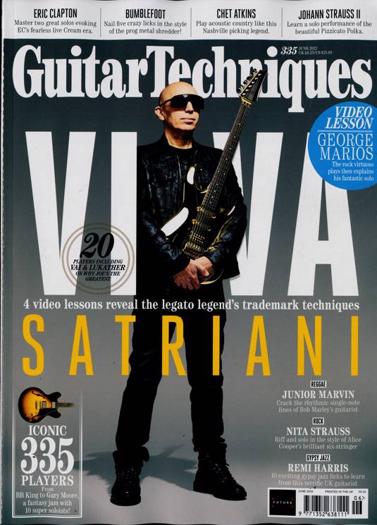 Guitar Techniques magazine #335 June 2022 Joe Satriani