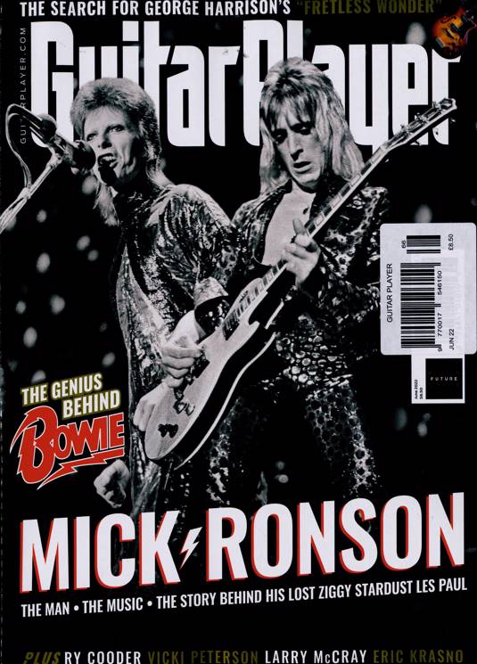 Guitar Payer Magazine June 2022 MICK RONSON - The Genius behind DAVID BOWIE