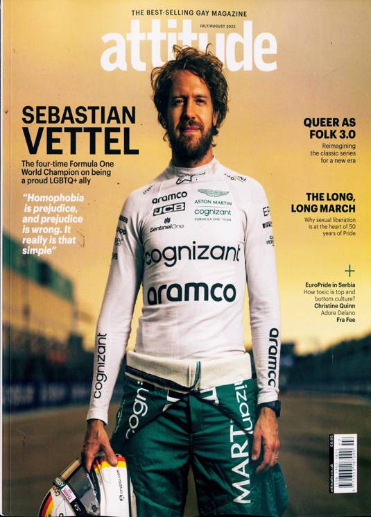 Attitude Magazine (UK) July/August 2022 Sebastian Vettel