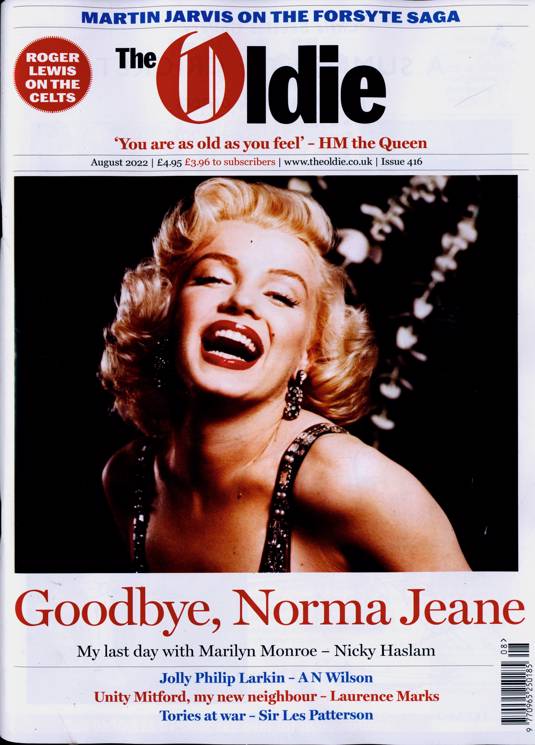 Oldie Monthly Magazine August 2022 Marilyn Monroe // Norma Jean Cover
