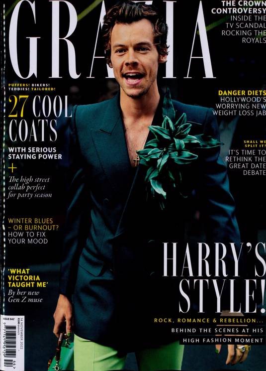 Grazia magazine #842 November 2022 Harry Styles Harry's Style Rock
