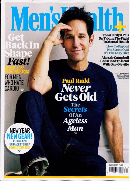 Mens Health Magazine March 2023 Paul Rudd Ant-Man And The Wasp Quantumania