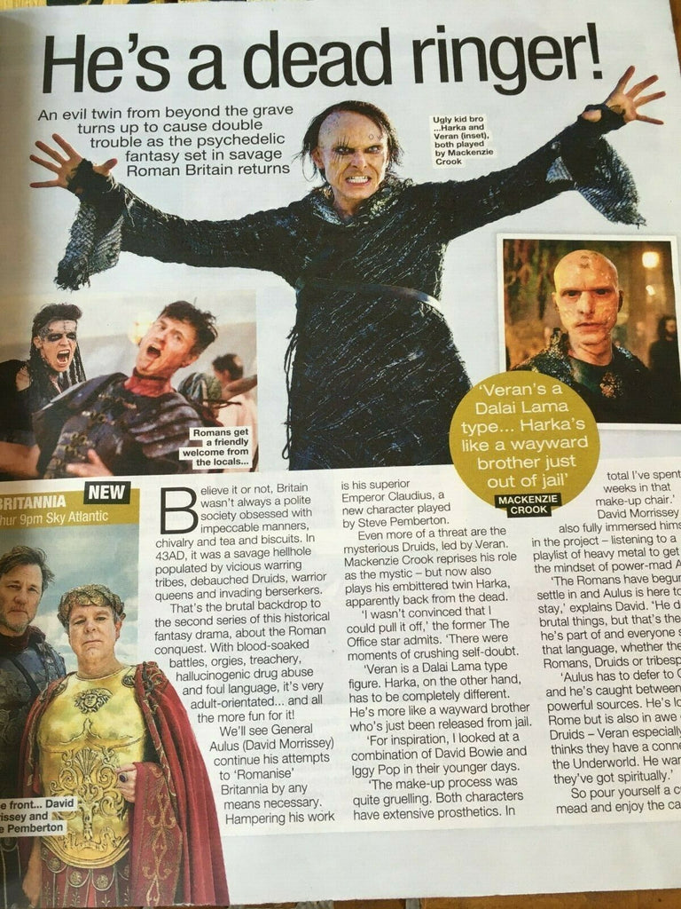 UK LOVE TV Magazine 11/2019: CAROL VORDERMAN Mackenzie Crook David Morrissey: