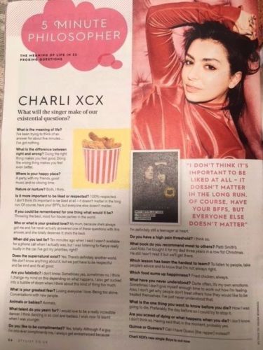 UK Stylist Magazine August 2017 Emma Willis Charlie XCX