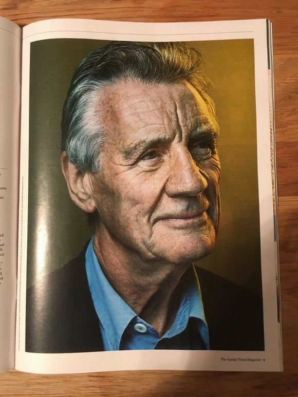 UK Sunday Times Magazine SEPT 2018: GISELA GETTY interview PAUL Michael Palin