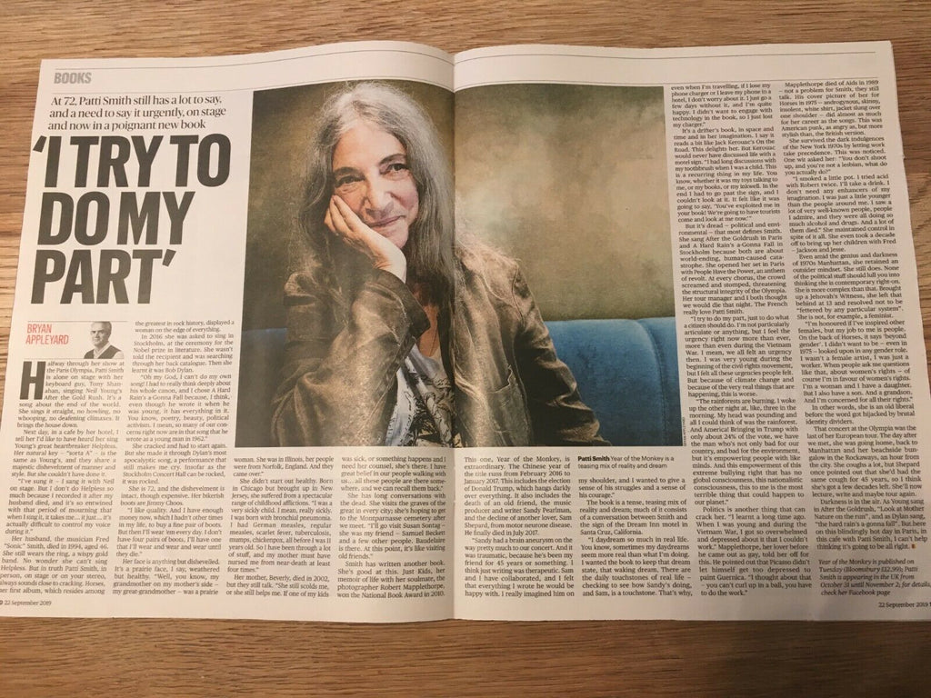 UK CULTURE Magazine September 2019: RENEE ZELLWEGER Judy Garland PATTI SMITH