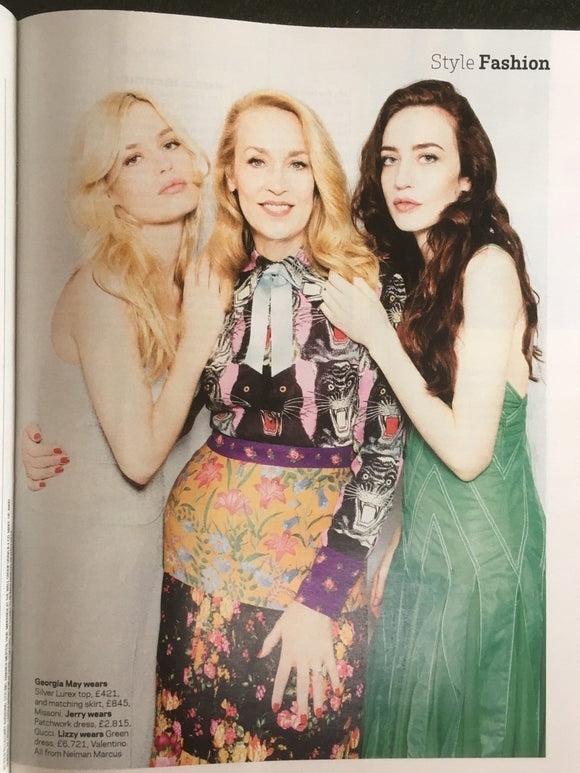 UK STYLE MAGAZINE APRIL 2018: JERRY HALL Georgia May & Lizzy Jagger COVER STORY