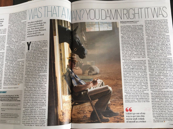 UK Culture magazine 6th August 2017 Kathryn Bigelow Sam Shepherd Lil Peep